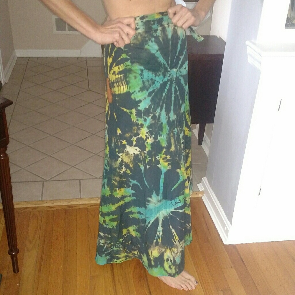 Tie-dye Wrap Skirt